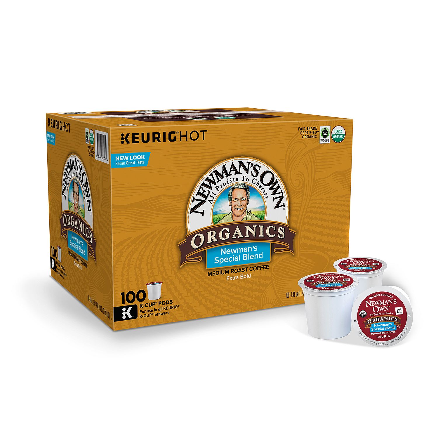 (image for) Newman's Own Organics Special Blend Coffee (100 K-Cups) - Click Image to Close